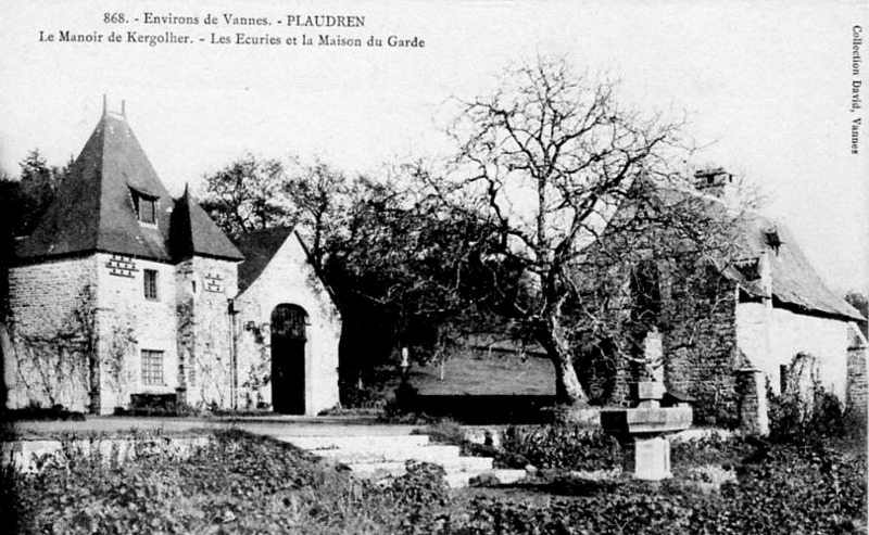 Manoir de Kergolher de Plaudren (Bretagne).
