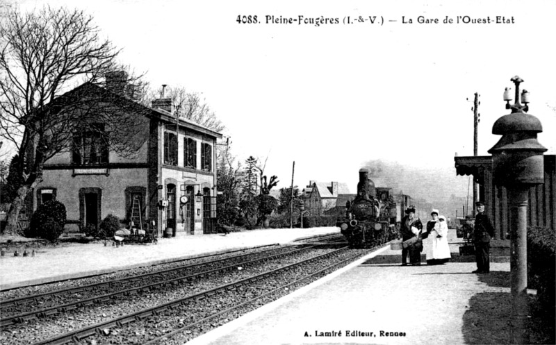 Gare de Pleine-Fougres (Bretagne).