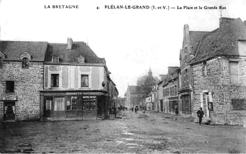 Ville de Pllan-le-Grand (Bretagne).