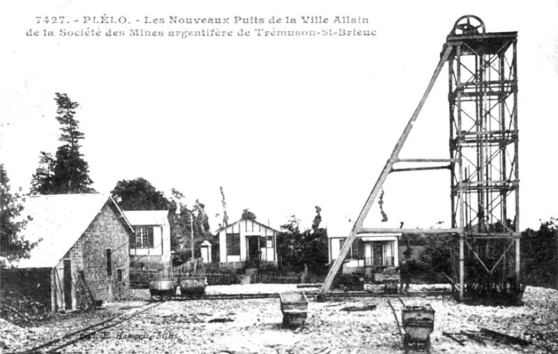 Ville de Pllo (Bretagne) : les mines.