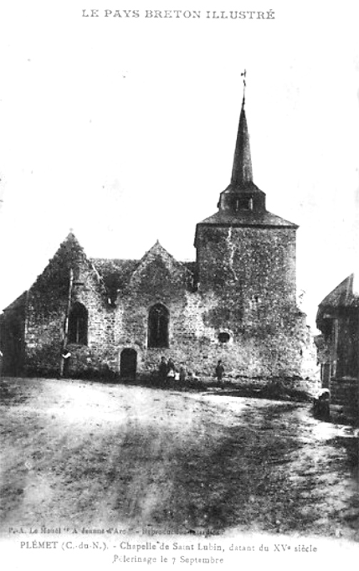 Ville de Plémet (Bretagne) : chapelle Saint Lubin.