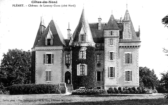 Plémet (Bretagne) : château de Launay-Guen.