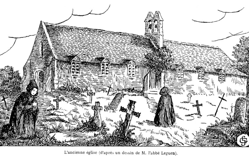 Pléneuf-Val-André (Bretagne) : l'ancienne église.