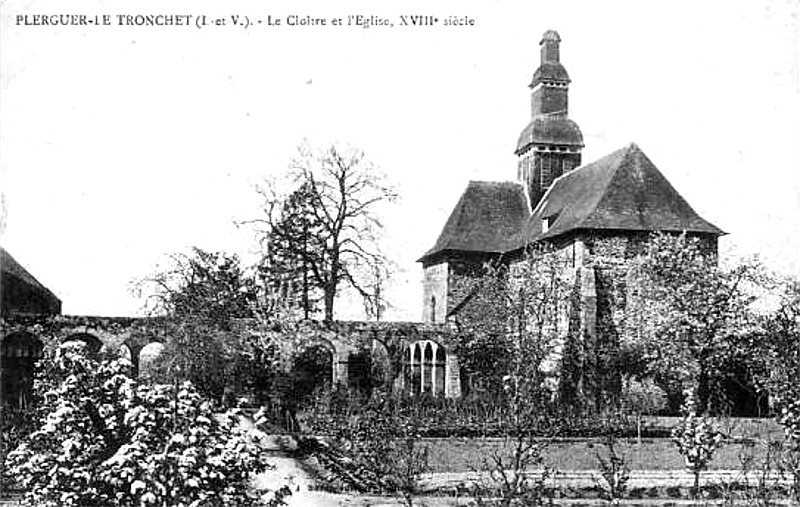 L'abbaye du Tronchet à Plerguer (Bretagne).