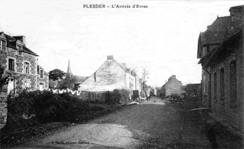 Ville de Plesder (Bretagne).