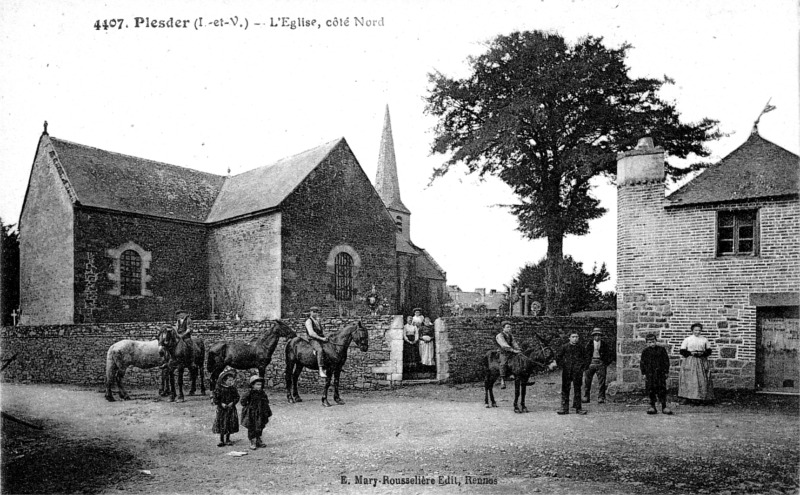 Ville de Plesder (Bretagne).