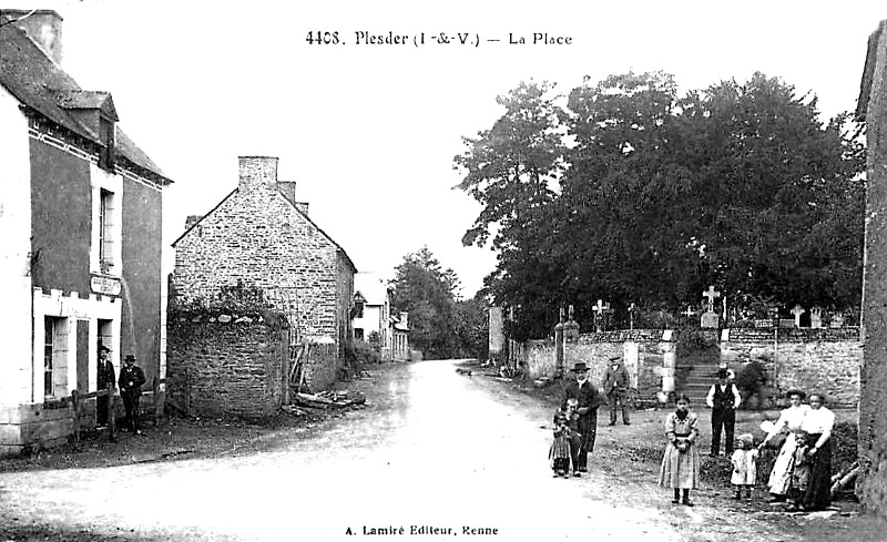 Ville de Plesder (Bretagne).