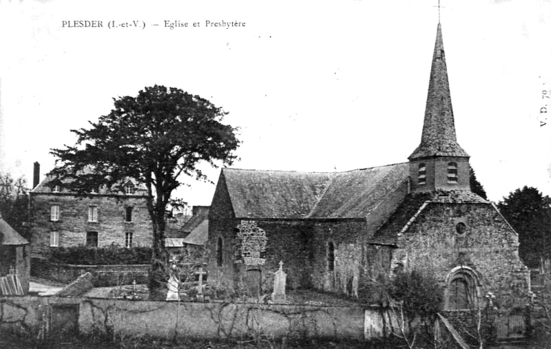 Eglise de Plesder (Bretagne).