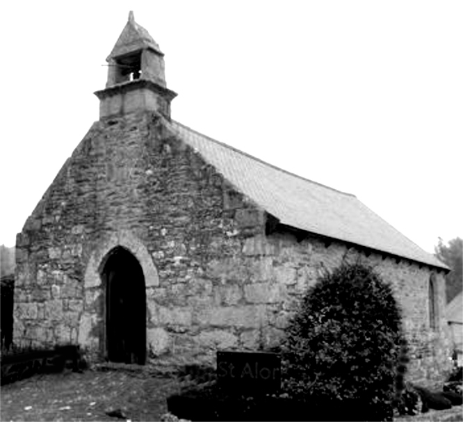 Chapelle Saint-Alor à Plésidy (Bretagne).