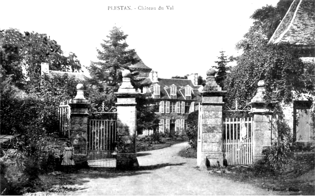Ville de Plestan (Bretagne) : château du Val.