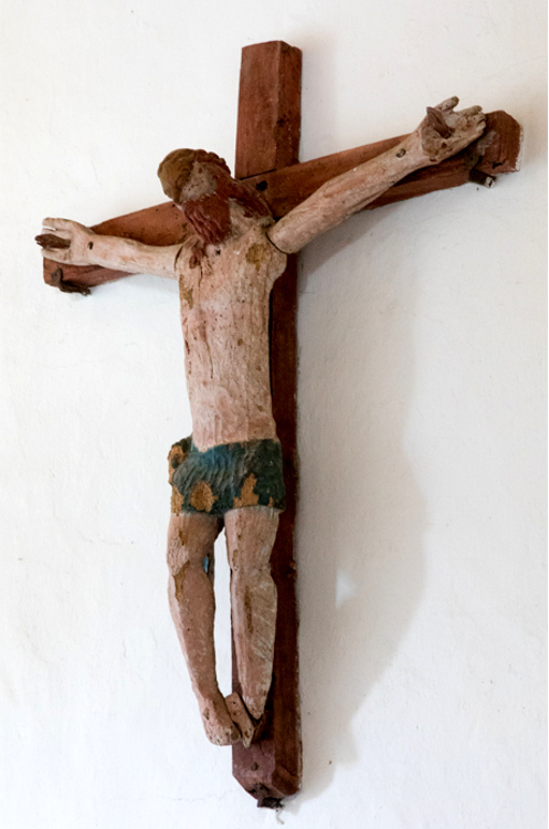 Plestin-les-Grves (Bretagne) : statue de la chapelle de Saint Haran (ou Saint-Garan).