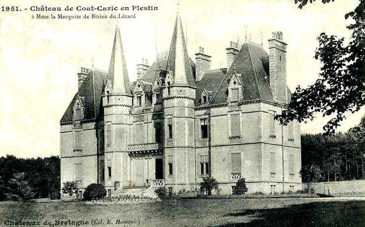 Plestin-les-Grves (Bretagne) : chteau de Coat-Caric