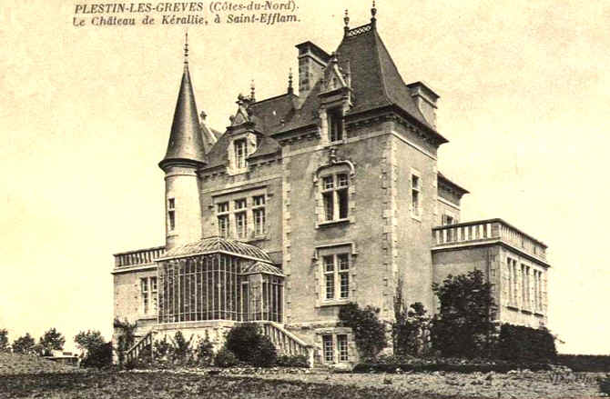 Plestin-les-Grèves (Bretagne) : château de Kerallic