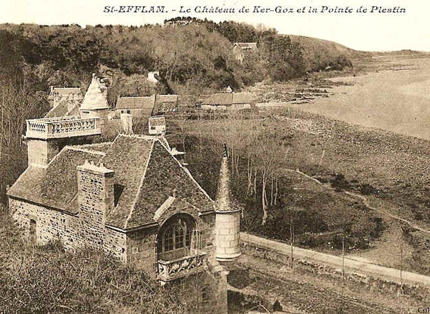 Plestin-les-Grèves (Bretagne) : château de Ker-Goz