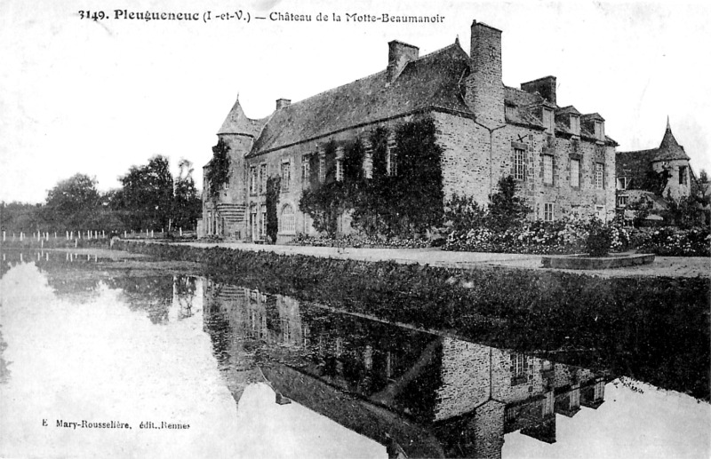 Chteau de la Motte-Beaumanoir  Pleugueneuc (Bretagne).