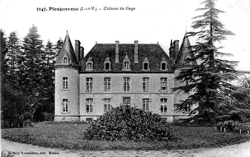 Chteau du Gage  Pleugueneuc (Bretagne).