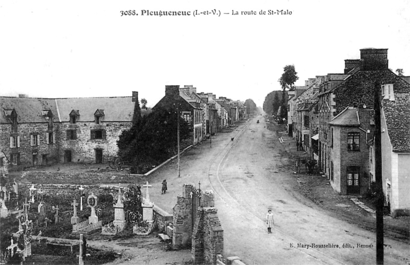 Ville de Pleugueneuc (Bretagne).