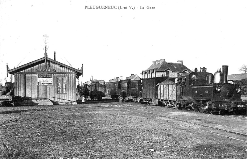 Ville de Pleugueneuc (Bretagne).