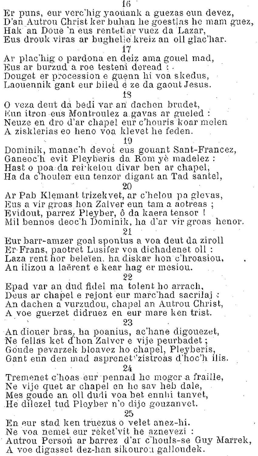 Pleyber-Christ (Bretagne) : chapelle du Christ (cantique partie 3).