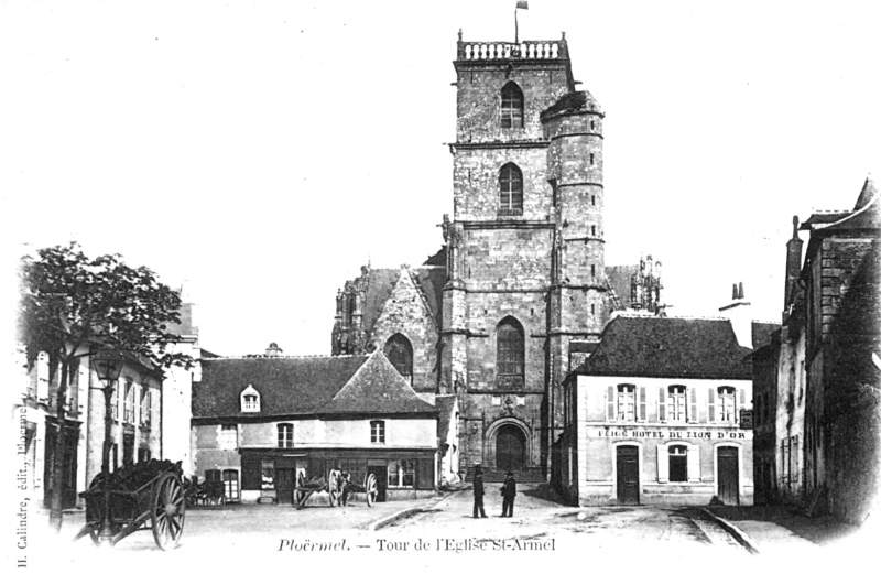 L'église Saint-Armel de Ploërmel (Bretagne).
