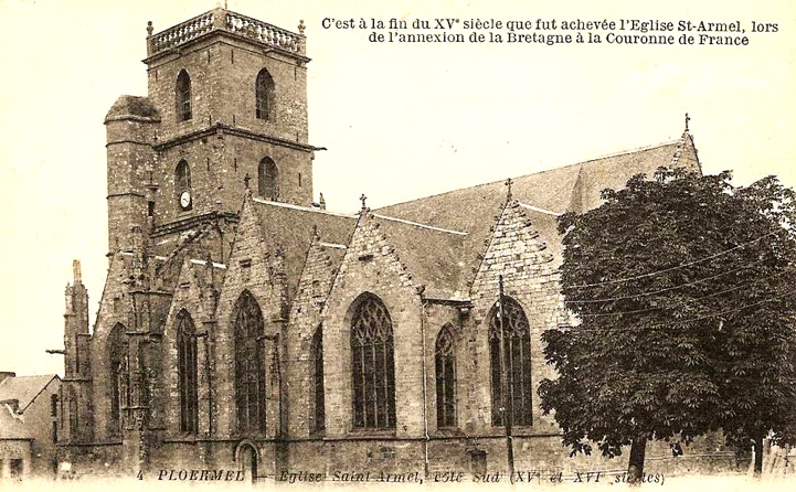 Ville de Plormel (Bretagne) : glise Saint-Armel