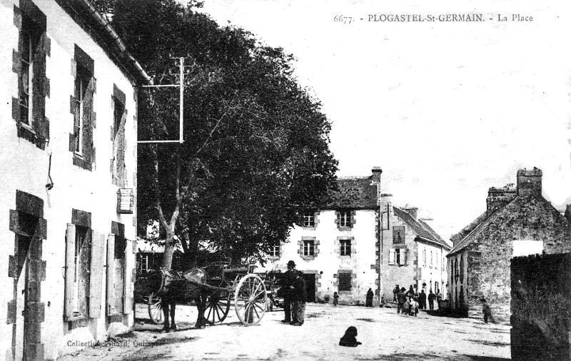 Ville de Plogastel-Saint-Germain (Bretagne).