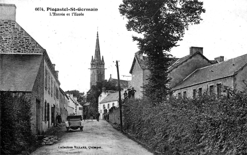 Ville de Plogastel-Saint-Germain (Bretagne).