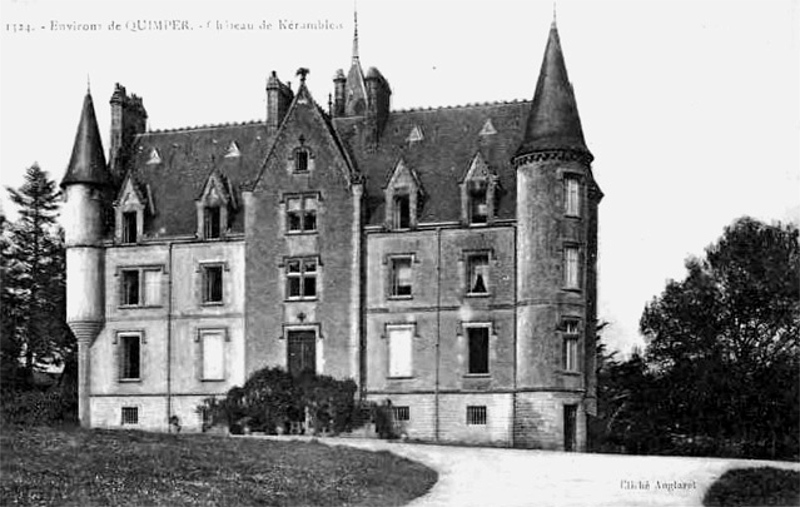 Château de Keranbleiz à Plomelin (Bretagne).