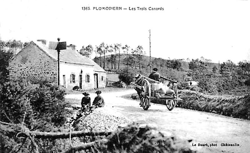 Ville de Plomodiern (Bretagne).