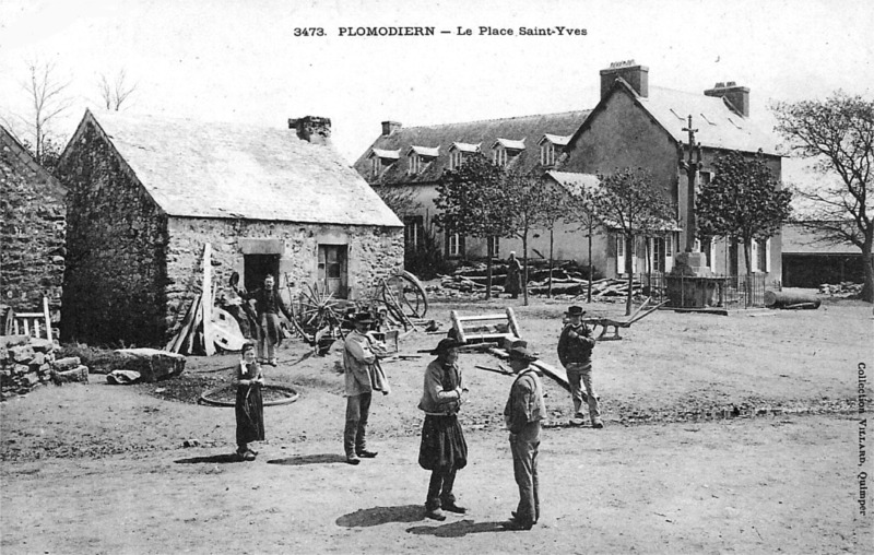 Ville de Plomodiern (Bretagne).