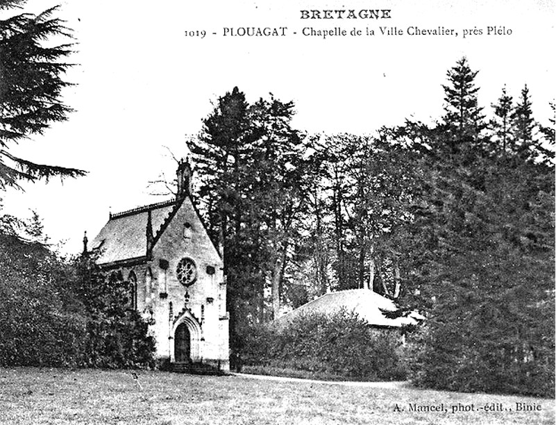 Plouagat (Bretagne) : chapelle de la Ville-Chevalier.