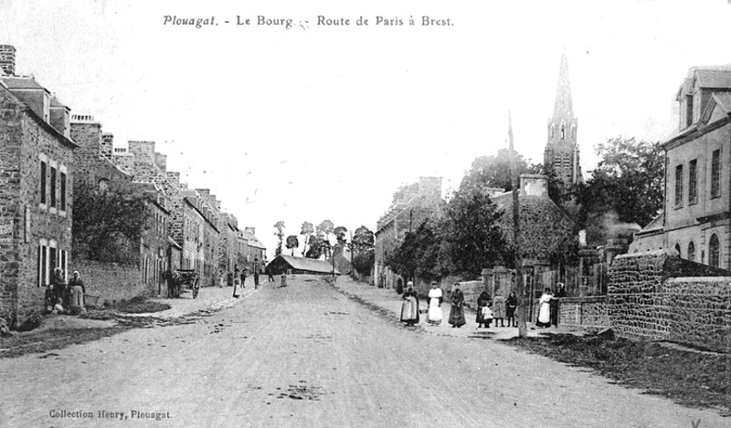 Ville de Plouagat (Bretagne).