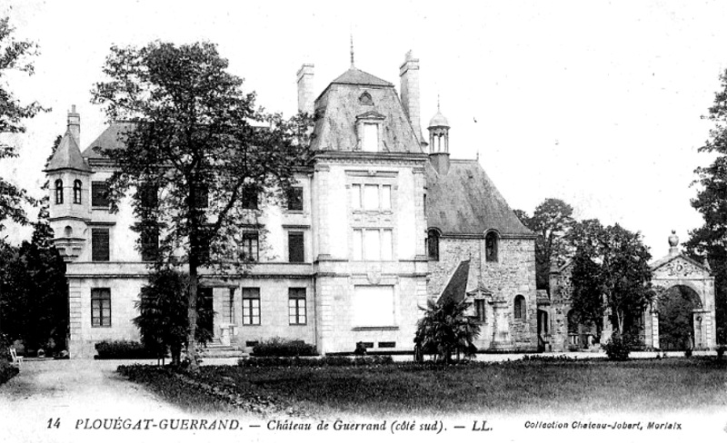 Ville de Plouégat-Guerrand (Bretagne) : château de Guerrand.
