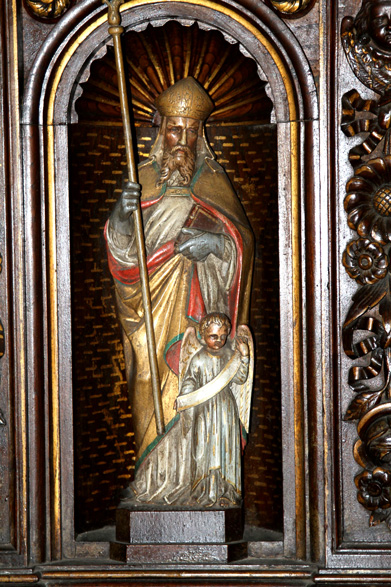 Retable de l'glise de Plougonver, en Bretagne