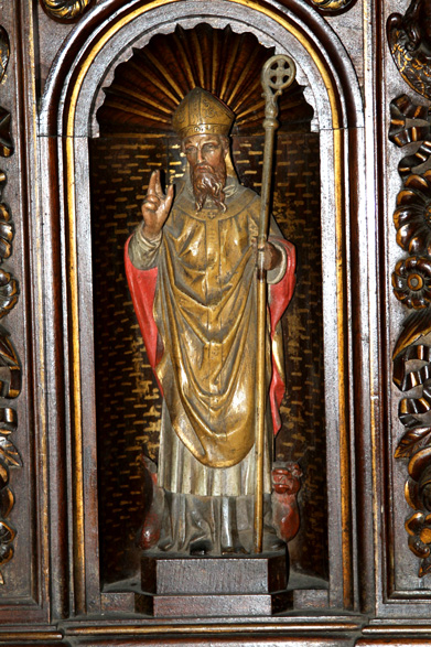 Retable de l'glise de Plougonver, en Bretagne