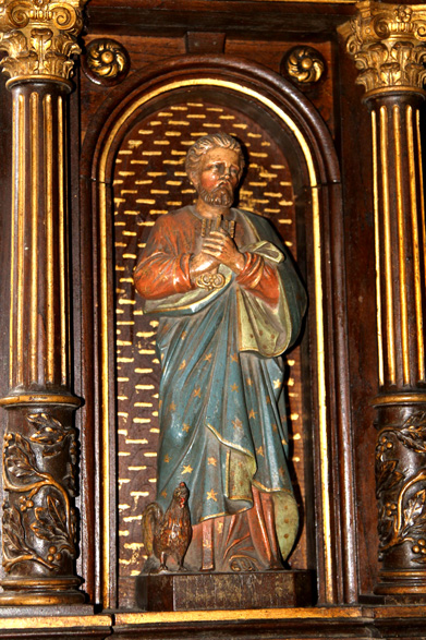 Retable de l'glise de Plougonver, en Bretagne