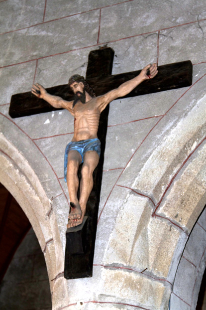 Statue de l'glise de Plougonver, en Bretagne