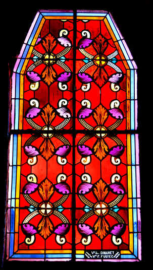 Eglise Saint-Pierre de Plougras, en Bretagne (vitrail)