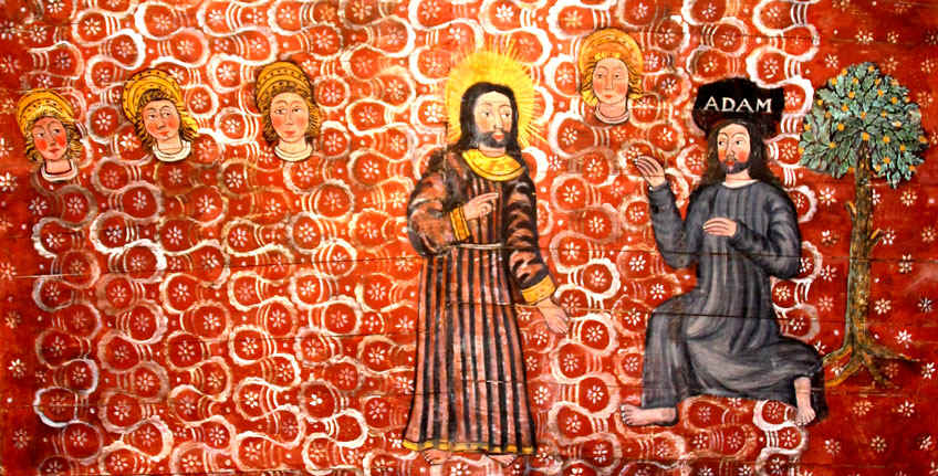 Scne biblique de la Chapelle Saint-Gonry de Plougrescant (Bretagne)