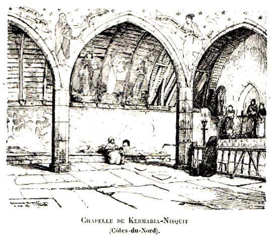 Plouha (Bretagne) : chapelle Kermaria-Nisquit.