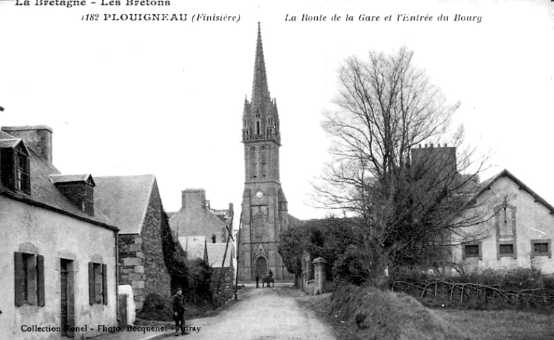 Ville de Plouigneau (Bretagne).