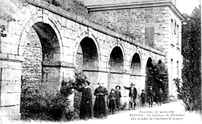 Ville de Plouisy (Bretagne) : chteau de Kernabat.