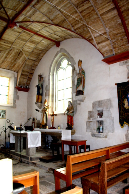Chapelle Notre Dame de Bon Voyage à Plounérin (Bretagne).