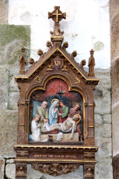 Chemin de Croix de l'glise Saint-Nrin de Plounrin (Bretagne).