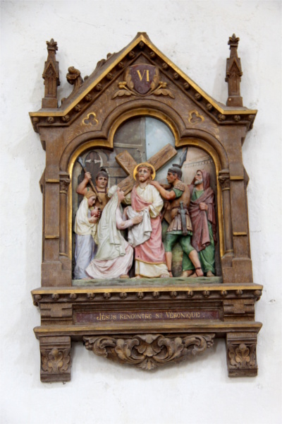 Chemin de Croix de l'glise Saint-Nrin de Plounrin (Bretagne).