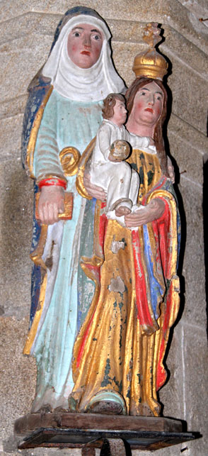 Statue de l'glise Saint-Pierre de Plounvez-Modec (Bretagne)