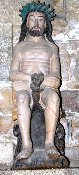 Statue de l'glise Saint-Pierre de Plounvez-Modec (Bretagne)