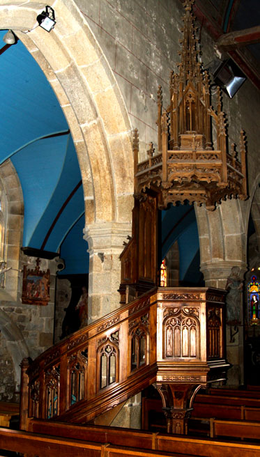 Chaire de l'glise Saint-Pierre de Plounvez-Modec (Bretagne)