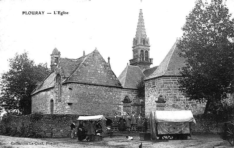 Eglise de Plouray (Bretagne).