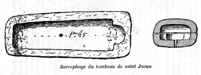 Sarcophage de la chapelle de Saint-Jaoua   Plouvien (Bretagne).